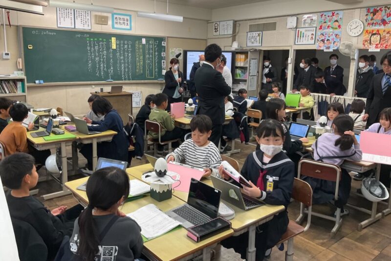 話し合いを見える化！鳴門市小中学校でハイラブル導入