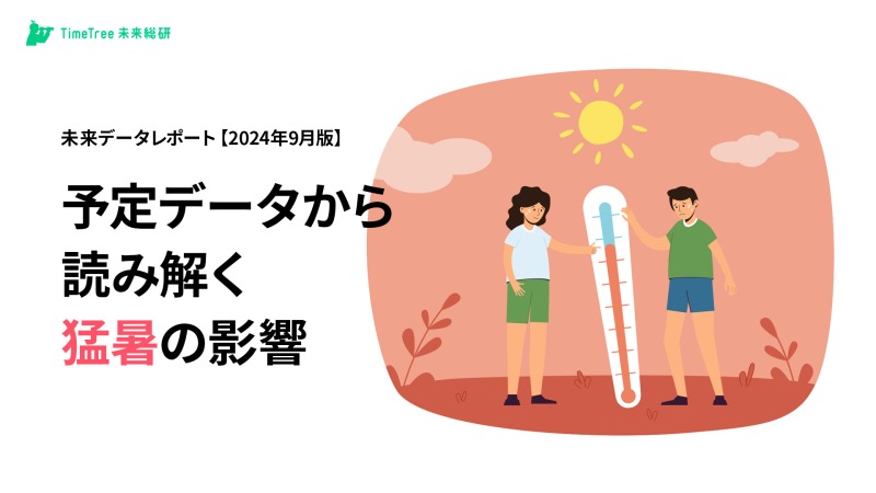 猛暑の2024年、夏の予定が激変！TimeTreeレポートが示す猛暑の影響とは？