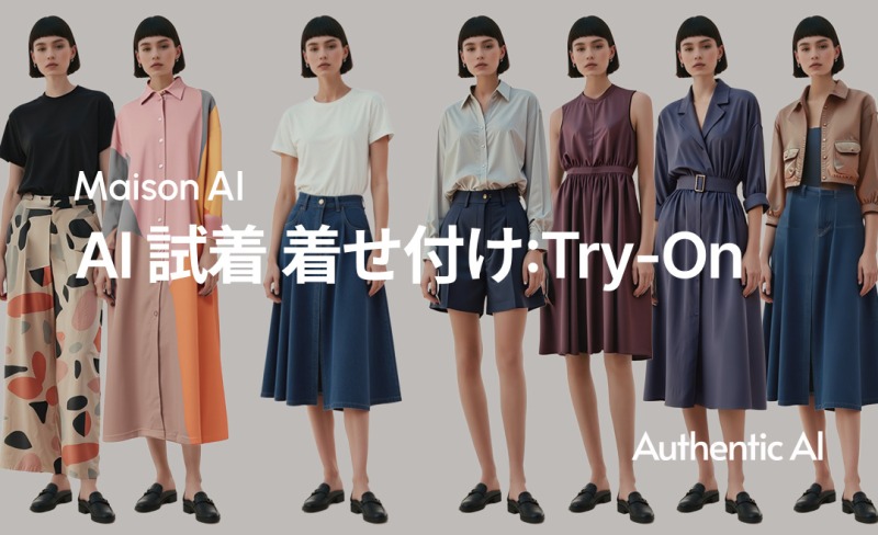 AIが変えるファッション撮影 「着せ付け:Try-On」で広がる新しい着こなし体験